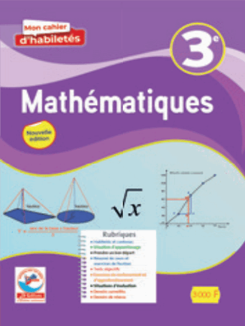 Mon cahier habiletes Mathematiques 3e(JD)