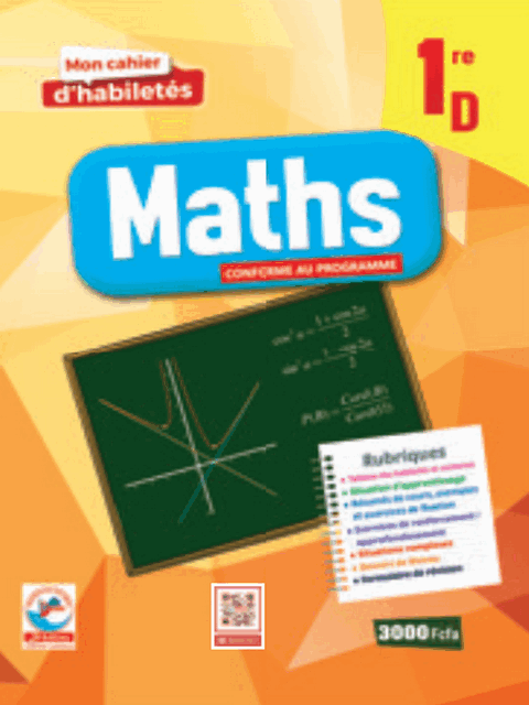 Mon cahier habiletes Mathematiques 1ere D(JD)