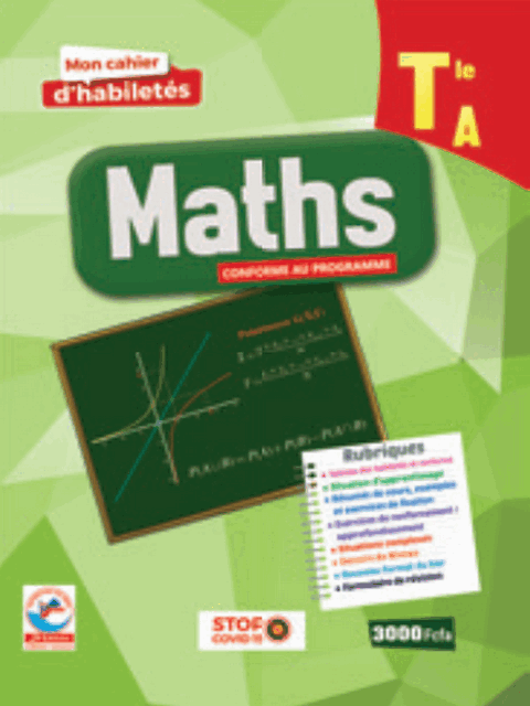 Mon cahier habiletes Mathematiques Tle A(JD)